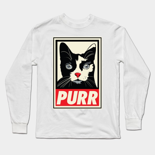 Purr Long Sleeve T-Shirt by rcaldwell